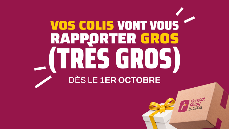 Avec Mondial Relay by InPost, envoyez votre colis à partir de 4€15 via l’app’ ou le site.